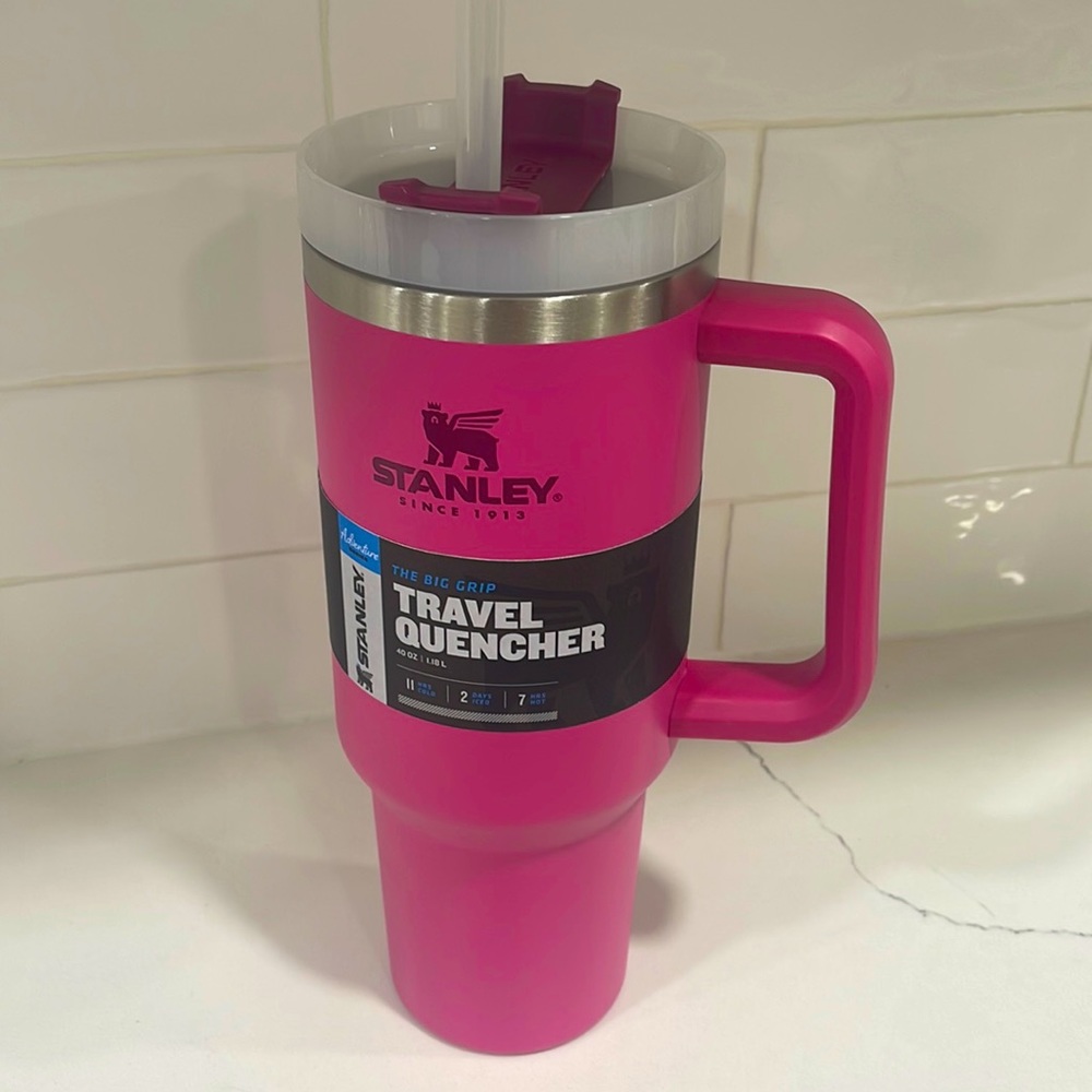 New Stanley Adventure Tumbler 40oz Hot Pink Azalea